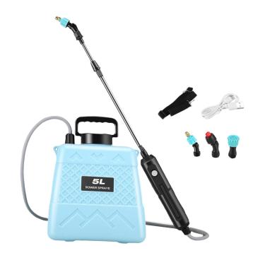 Imagem de Generic Pulverizador elétrico de gramado, pulverizador de alta pressão, dispensador agrícola multiuso, borrifador de irrigação para quintal doméstico, 5l Azul