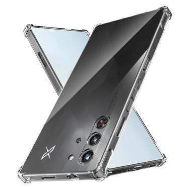 Imagem de Anoowkoa Capa para RedMagic 10 Air/Red Magic 10 Pro/Pro+/Pro Plus: capa transparente de TPU antiamarelamento, de grau militar, à prova de choque. Ultrafina à prova de quedas e ultraflexível