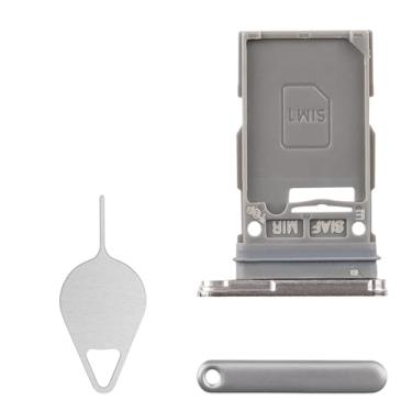 Imagem de BESJMYT Suporte adaptador cremoso para Samsung Galaxy S23 Ultra SIM (versão SIM único) com ejetor de agulha para S23 Ultra SM-S918U SM-S918U1