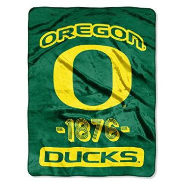 Imagem de Cobertor NORTHWEST NCAA Oregon Ducks Micro Raschel, 116,8 cm x 152,4 cm, Varsity