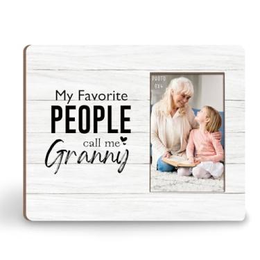 Imagem de KU-DaYi Porta-retrato My Favorite People Call Me Granny, 20 x 25 cm, presentes para vovó, presentes para avó, aniversário de dia das mães, presente de vovó, de parede e mesa, para fotos de 10 x 15 cm