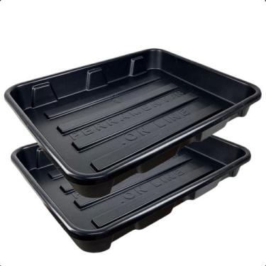 Imagem de Kit 2 Bacia Plastica Coletora Grande Oficina Mecan 100l  - Ferramentas