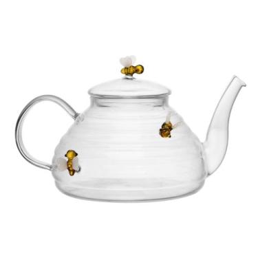 Imagem de Chaleira Vidro E Filtro 650ml Lovely Bee Colmeia E Abelha - Lyor, tran