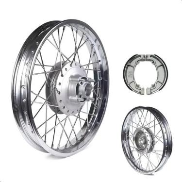Imagem de Aro Roda Jante Calha Traseira Fan 125 2009 A 2024 4mm + Lona de Freio