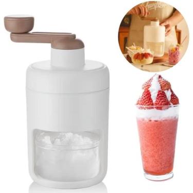 Imagem de Máquina Triturador de Gelo Com Manivela Moedor Cortador Raspadinha de 