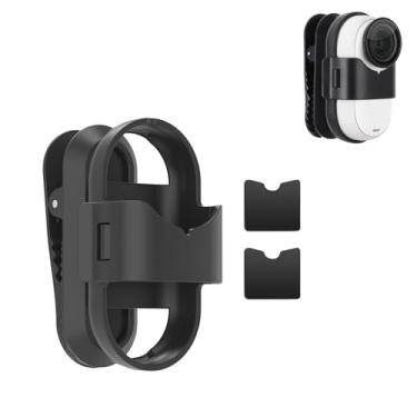 Imagem de SZZCNOX Clipe de mochila para câmera GO 3S/GO 3, rotação de 360 graus, clipe de chapéu de montagem de liberação rápida, clipe jacaré vertical e horizontal para câmera de ação Insta360 GO 3S/GO 3