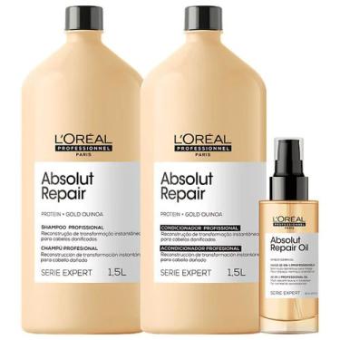 Imagem de Kit L'Oréal Professionnel Serie Expert Absolut Repair Gold Quinoa + Pr