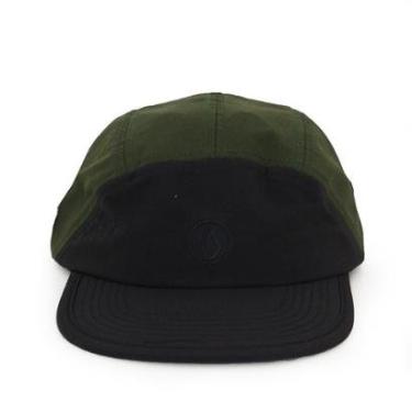 Imagem de Boné Volcom Five Panel Circle Stone - Preto/Verde-Unissex