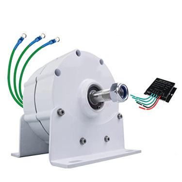 Imagem de Motor elétrico permanente de ímã permanente sem engrenagem 1000W-5000W, alternador síncrono de 3-48V, com alternador de base do gerador de base para turbina eólica horizontal vertical,12v