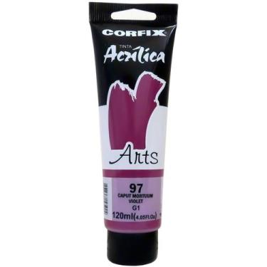 Imagem de Tinta Acrílica Arts Corfix 120ml G1 - 85120, 097 - CAPUT MORTUUM VIOLE
