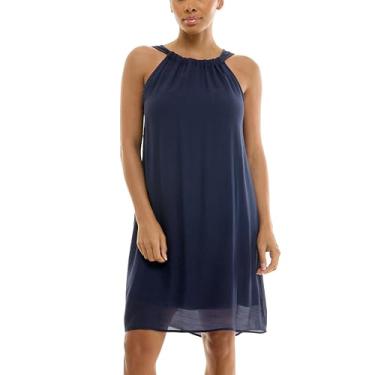 Imagem de Zac & Rachel Vestido feminino sem mangas frente única, Blazer azul-marinho, GG