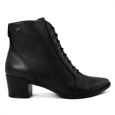 Imagem de Bota Pegada Feminina Em Couro Salto Bloco com Cadarço 280503