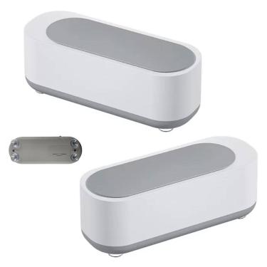 Imagem de Limpador Ultrassonico Anel Cordao Joias Kit 2 unidades Oculos Acessorios Pincel de Maquiagem Multiuso Alta Frequencia Limpeza Profunda Estojo Portatil