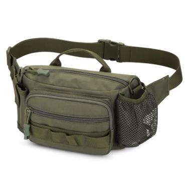 Imagem de Pochete tática portátil com cintura militar para homens e mulheres, #R-Verde militar, One_Size, Bolsa de cintura tática para caminhadas, cães, caminhadas, ciclismo, corrida