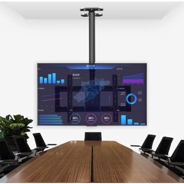 Imagem de CUTPOIY Suporte de parede para TV, suporte de parede para teto, serve para TVs de tela plana de 39 a 99 polegadas, suporte de teto giratório de 360 graus preto para TVs de 26 a 70 polegadas