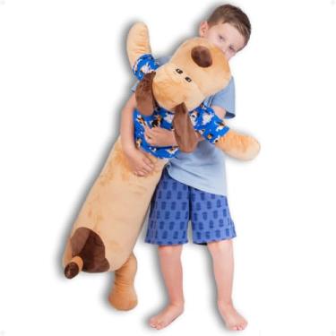 Imagem de Travesseiro Gigante Xuxão Animais Pelúcia 100% (Dog Azul)