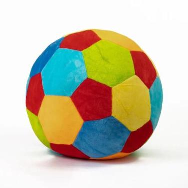Imagem de Bola Pelúcia Colorida Com Chocalho 30cm FC2579 - Fizzy - Geral