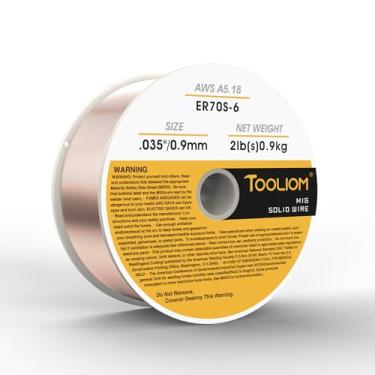 Imagem de TOOLIOM ER70S-6 0,035" (0,9 mm) Fio de solda sólido MIG em carretel de 900 g compatível com TL-200M Pro e TL-250M Pro