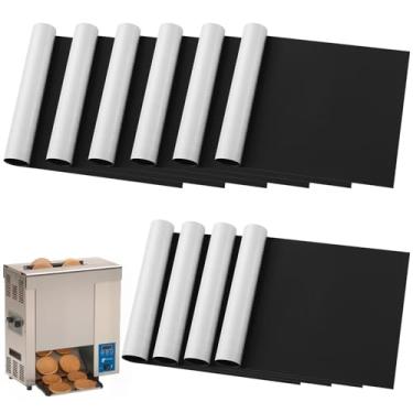 Imagem de Teenyyou 10 folhas de liberação de PTFE de 83 x 30 cm antiaderente para torradeira, forro de PTFE compatível com Antunes Roundup VCT 25, 50, 1000, 2000, torradeira substitui 7001167, 7000250 para pão