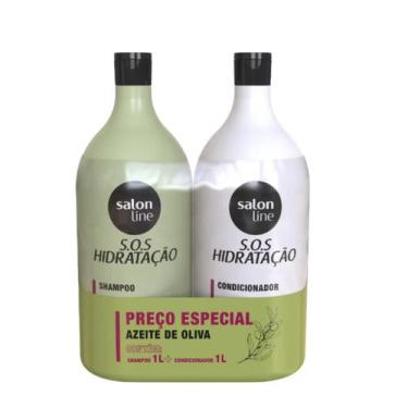 Imagem de Kit Salon Line SOS Hidratação Azeite de Oliva Shampoo e Condicionador 