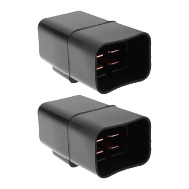 Imagem de SING F LTD 2 peças de relé solenoide de bicicleta de 4 pinos 02501500 1NT-H1940-00 compatível com Suzuki LT80 1987-2006 quadriciclo ATV preto