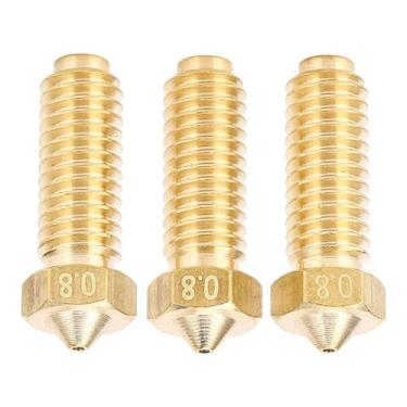 Imagem de Bico de Impressora 3D, Bico de Impressão Rosca M6 1,75 Mm Filamento Alta Precisão 3pcs Aquecimento Uniforme para Kobra 2 2Pro 2Plus para PLA ABS PETG TPE TPU PC (1,75/0,8 mm)