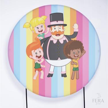 Imagem de Painel Decorativo para Festa 1,80x1,80 metros Vesti Fácil com Elástico Mundo Bita - Fera Print