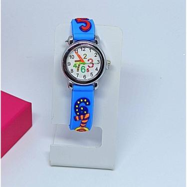 Imagem de Relógio Infantil Analógico Quartzo Pulseira silicone ajustável Esporte Desenho Animados 3D para Crianças Meninas Bebês