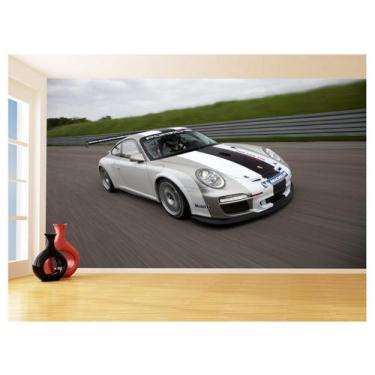 Imagem de Papel De Parede 3D Carro Porsche 911 Gt3 Pista 3,5M Car318 - Você Deco