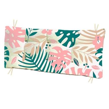 Imagem de Almofada Futon 110 cm x 35 cm para cadeira e banco estampada - Futon grande Moderna Apenas capa, sem enchimento(Tropical 02,45cmx45cm)