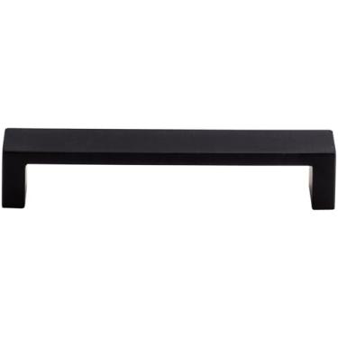 Imagem de Puxador de cano alto TK251BLK Sanctuary II Collection 12,7 cm moderno Metro pull, preto liso