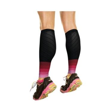 Imagem de Manga de compressão nas pernas para homens e mulheres, caneleiras, var