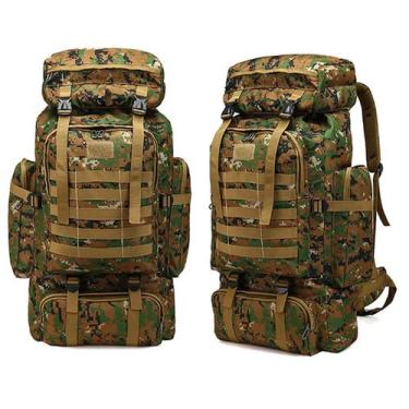 Imagem de Mochila Cargueiro Gigante Exercito Tatica Nautica 80 Litros Reforçada 