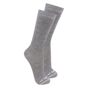Imagem de Kit com 2 Pares de Meias Esportiva Cano Longo Speedo 8026, Cinza, 33-3