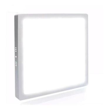 Imagem de Painel Plafon Sobrepor Led 24W 25W Quadrado Luz Branco Frio - Al-Mare