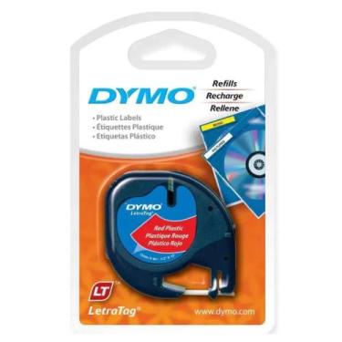 Imagem de Fita Dymo 91333 (Vermelho- Preto) Poliéster para Rotulador Eletrônico 