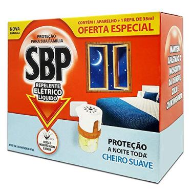 Imagem de Repelente Elétrico Líquido SBP 45 Noites Cheiro Suave Novo Aparelho + Refil