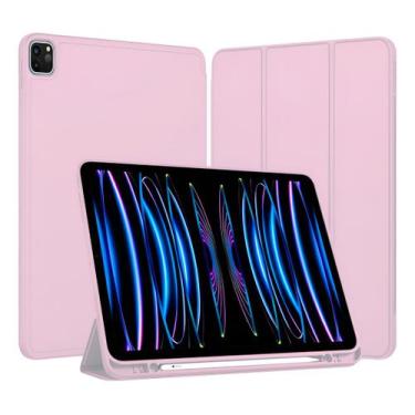 Imagem de Capa para iPad Pro 11 2ª 3ª 4ª Geração Smart Case Porta Caneta Anti Im