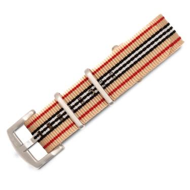 Imagem de BluShark – Pulseira de relógio de nylon premium original – vários tamanhos e estilos, THE PROFESSOR, 22mm Premium Brushed Buckle