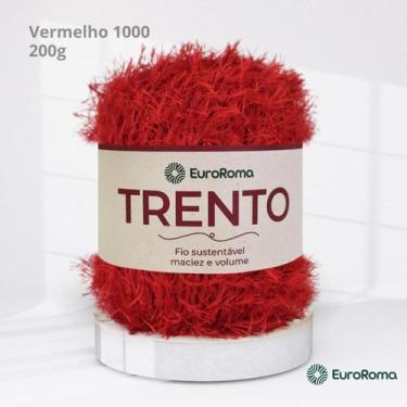 Imagem de Barbante Trento 200g - EUROROMA, 1000 | Vermelho