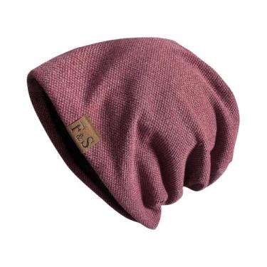 Imagem de 1 peça gorro de malha quente para homens e mulheres  estilo SolidHip-h