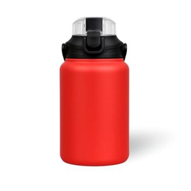 Imagem de Garrafa Térmica Com Bico E Canudo 1,100mL BM-P1631- Bruthal Sports Supplements (VERMELHO)