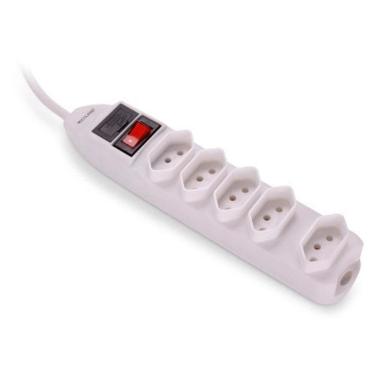 Imagem de Filtro De Linha 5 Tomadas Branco Multilaser - Wi300