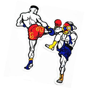 Imagem de Tailândia Muay Thai Boxe Fighters Boxers Artes Marciais Remendos Ferro na Costura Bordado Emblema Aplique DIY Artesanato Reparação Roupas Jaqueta Jeans Cap Mochilas (05)