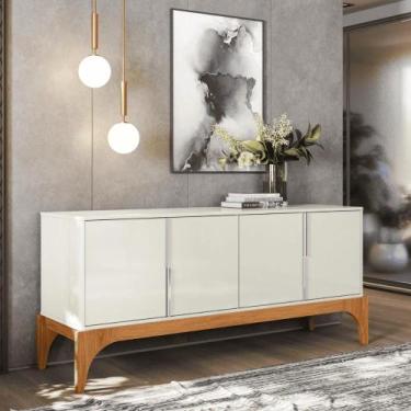 Imagem de Balcao sala Ira off white perolizado/jequitiba - CASA H