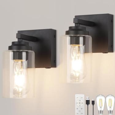 Imagem de Loiogohot Conjunto De 2 Luzes De Parede Recarregáveis, Luzes Sem Fio Para Parede, Arandela De Parede Com Bateria Regulável, Resistência De 15000 Mah, 200 Horas, Carregamento Rápido, Arandelas Sem Fi