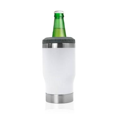 Imagem de Copo Térmico Porta Lata Long Neck Abridor 420Ml Branco