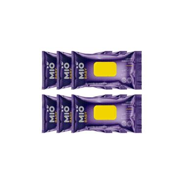 Imagem de Kit 6 Lenço Umedecido Mió Baby Lavanda com 96 Unidades