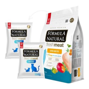 Imagem de Kit 2 Ração Super Premium Fórmula Natural Fresh Meat Para Gatos Adulto