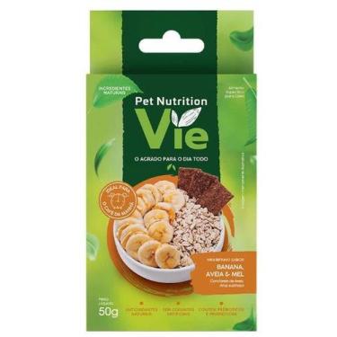 Imagem de Vie Pet Nutrition Mini Bifinho Sabor Banana Aveia e Mel 50g